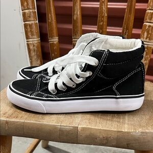 Kids Black High-Top Sneakers